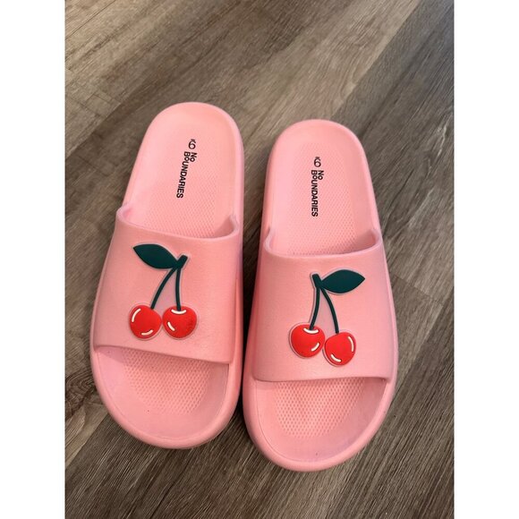 NOBO pink cheery slides womens size 9 - Picture 1 of 3